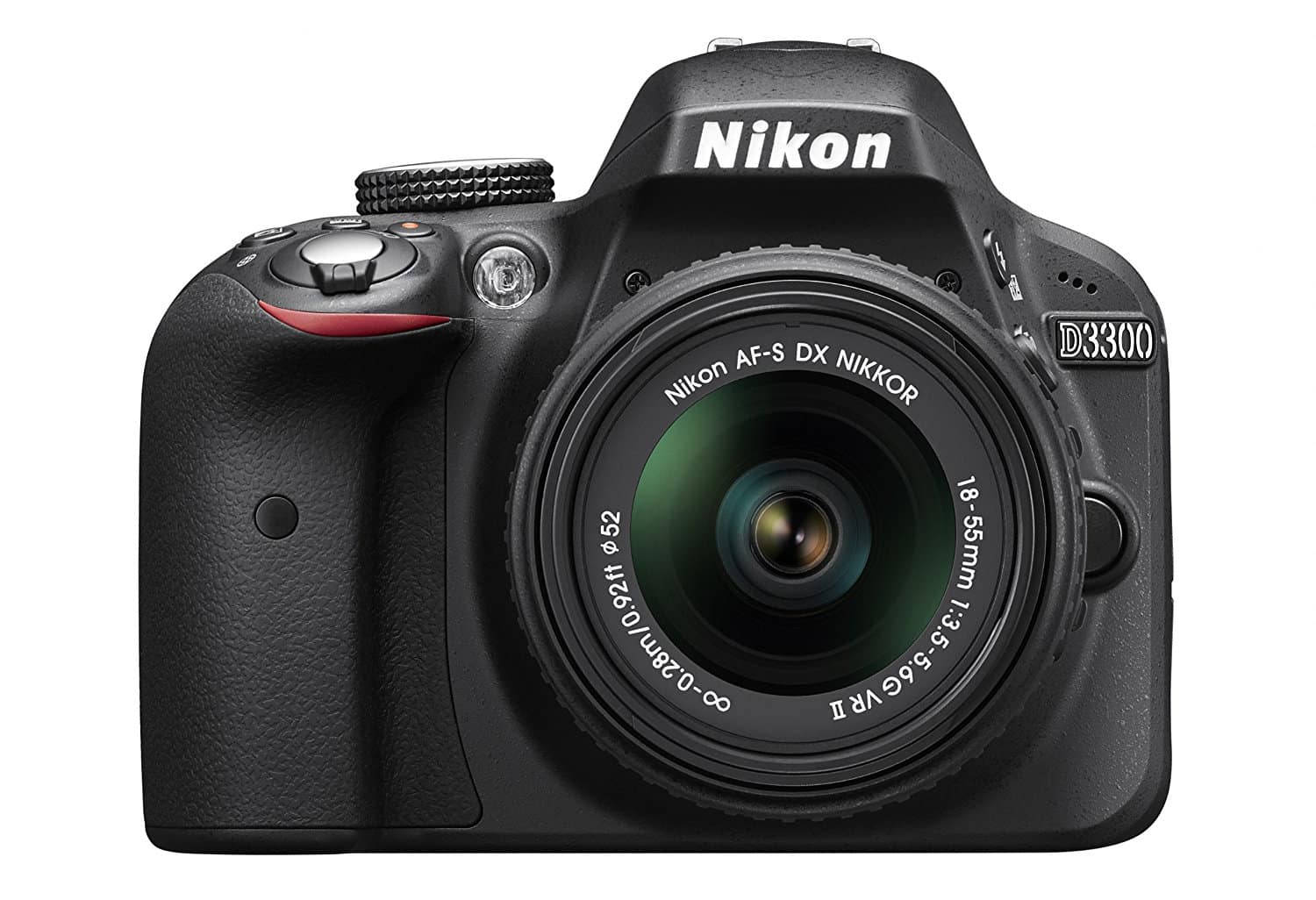 A front view of the Nikon D3300 Camera Kit