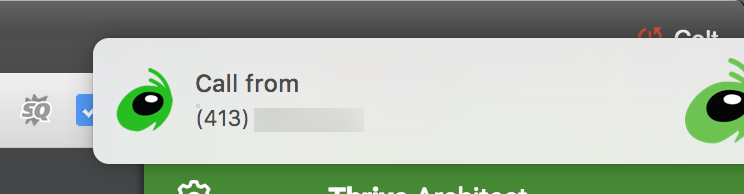 Grasshopper MacOS App Incoming Call Notification
