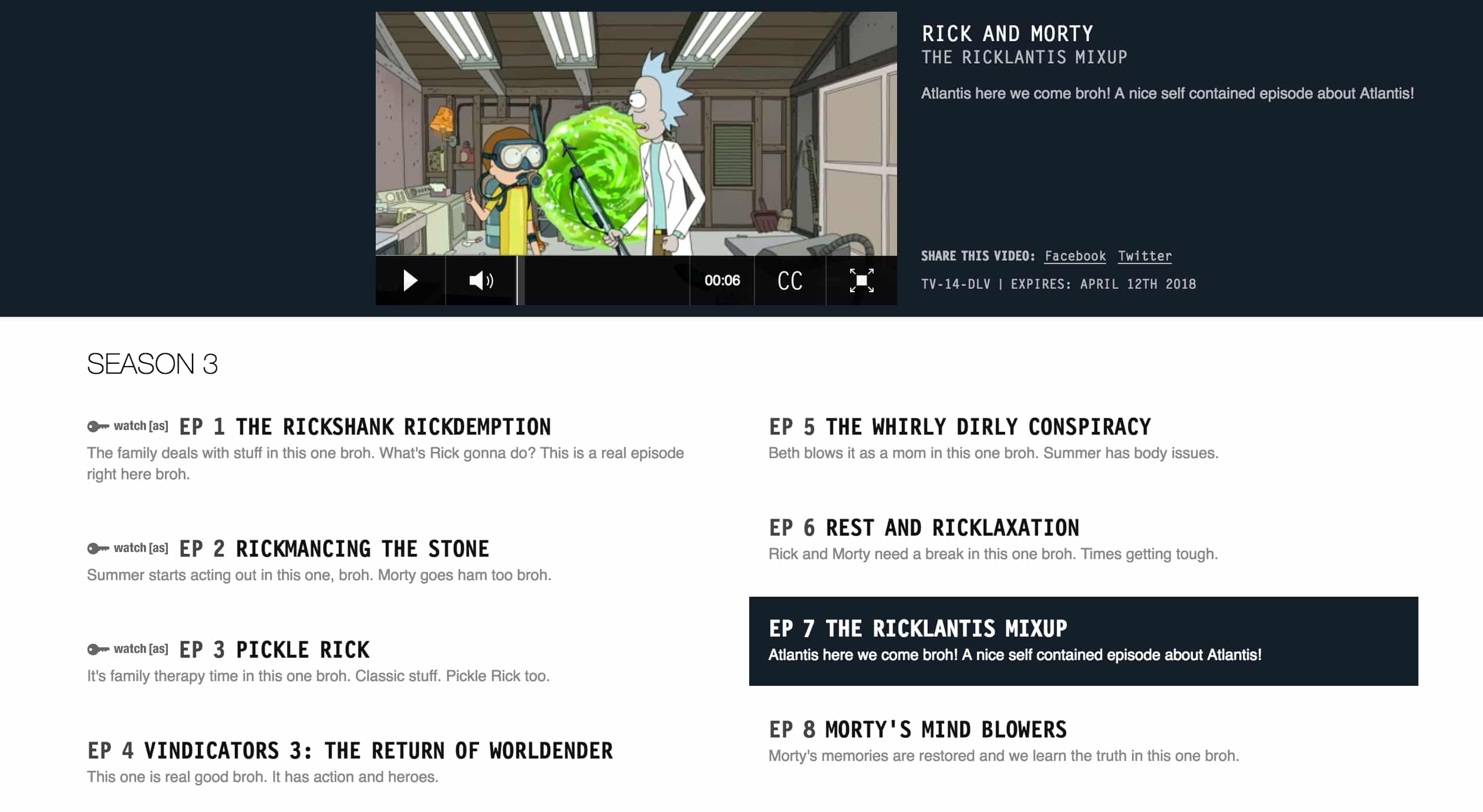 Rick & Morty Adult Swim