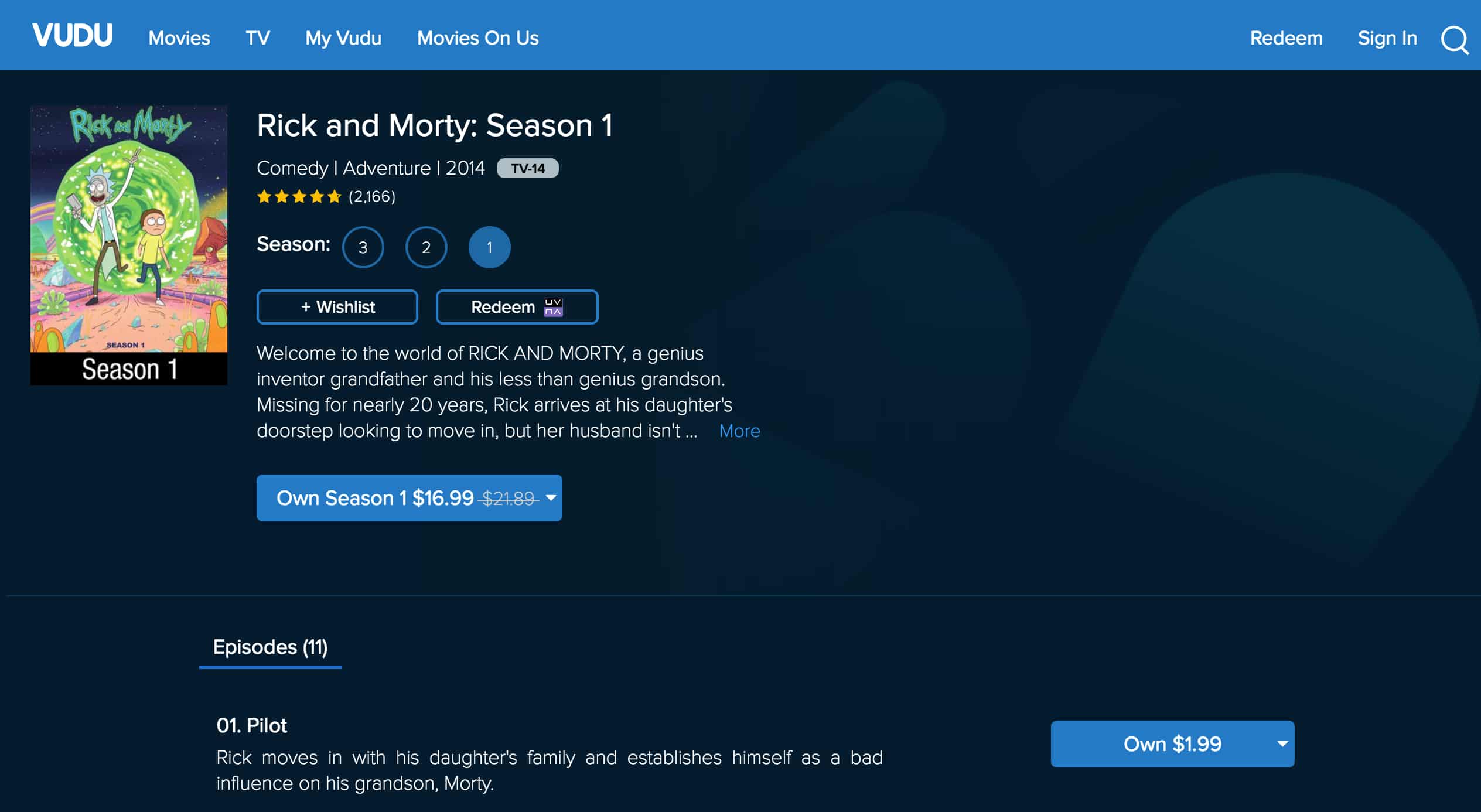 Vudu Morty and Rick Season 1