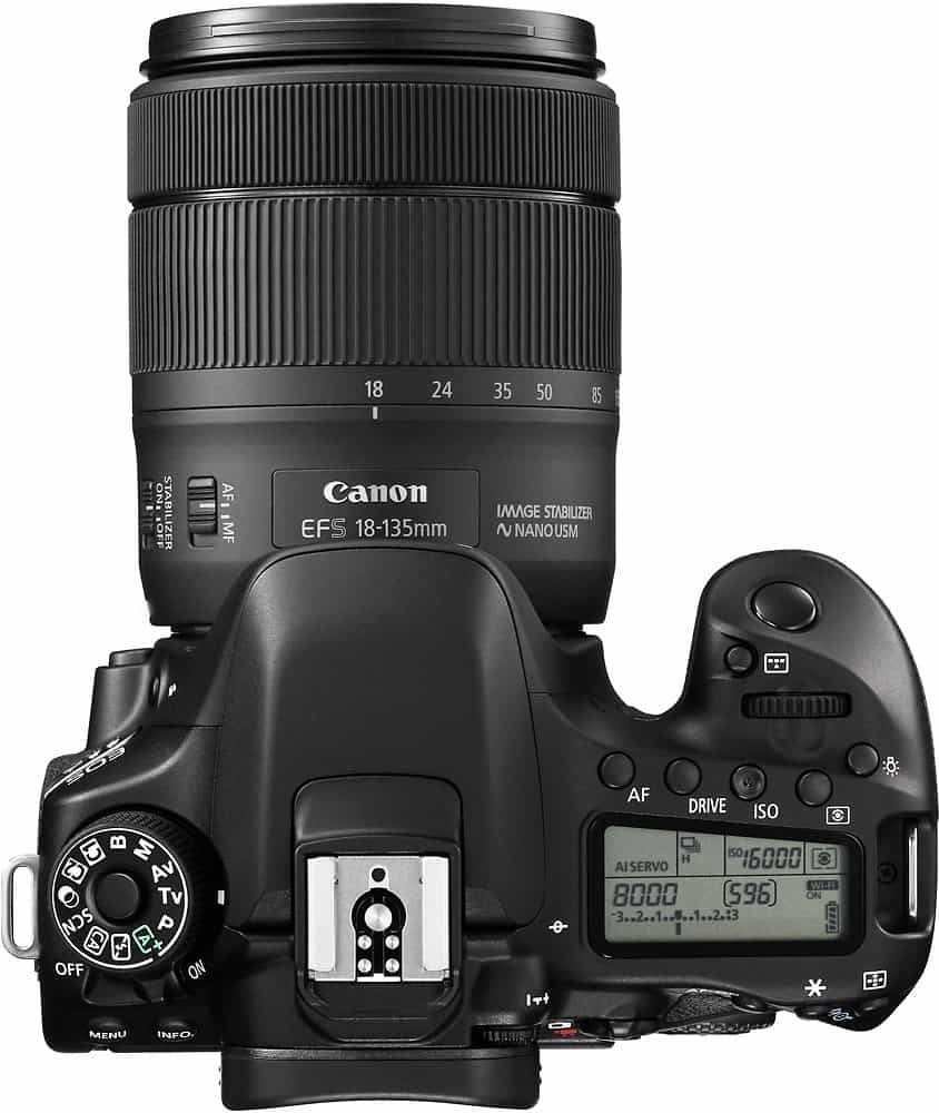 Canon 80D Body Top