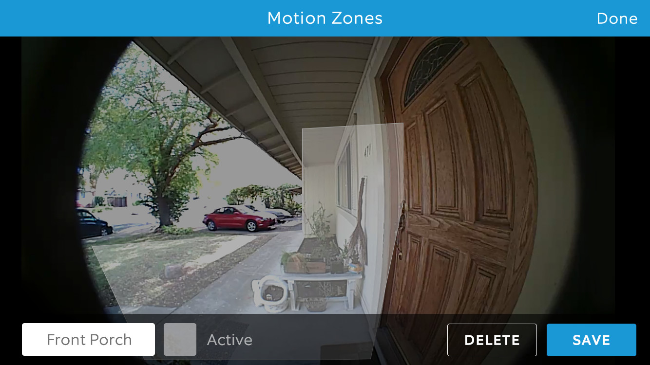 Ring Doorbell Pro Motion Zone