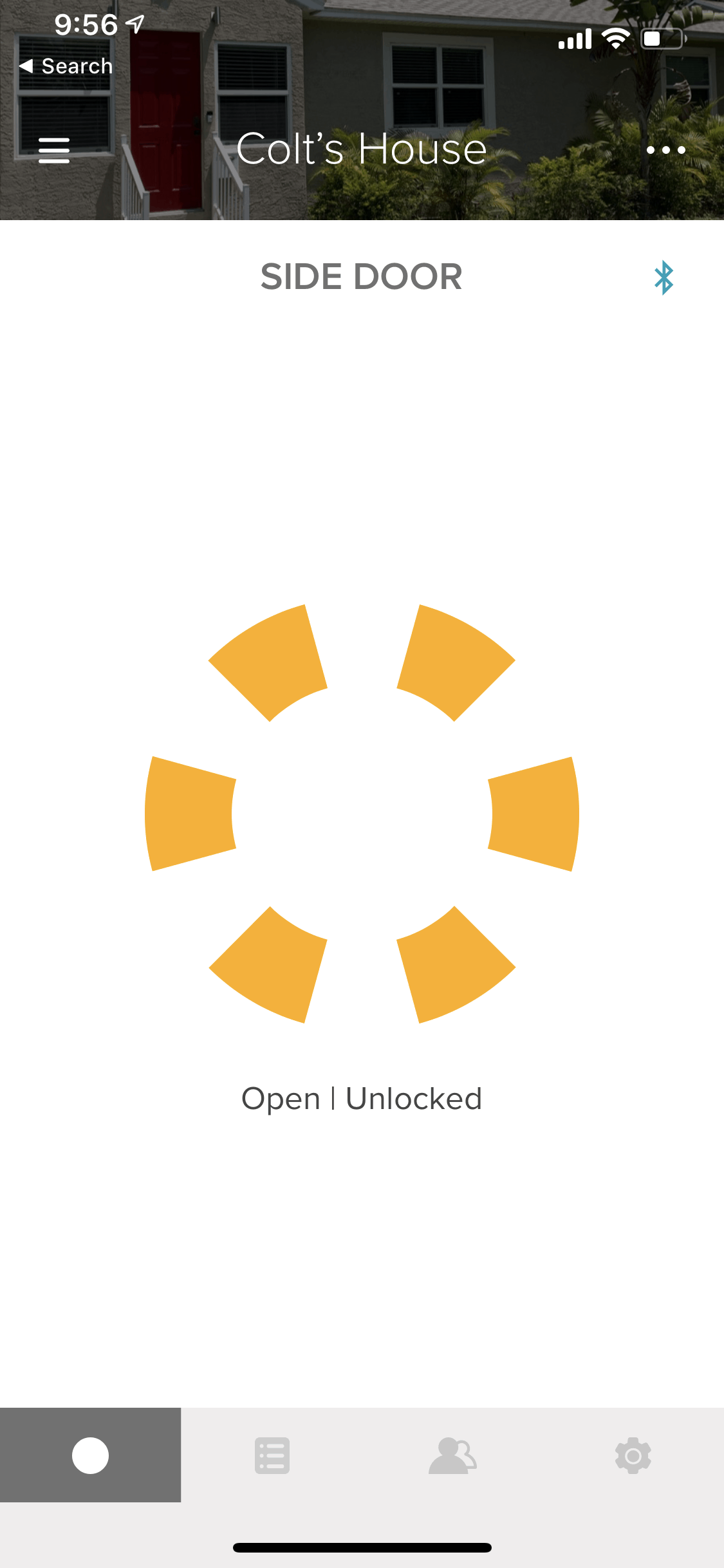 August Lock Status Opened
