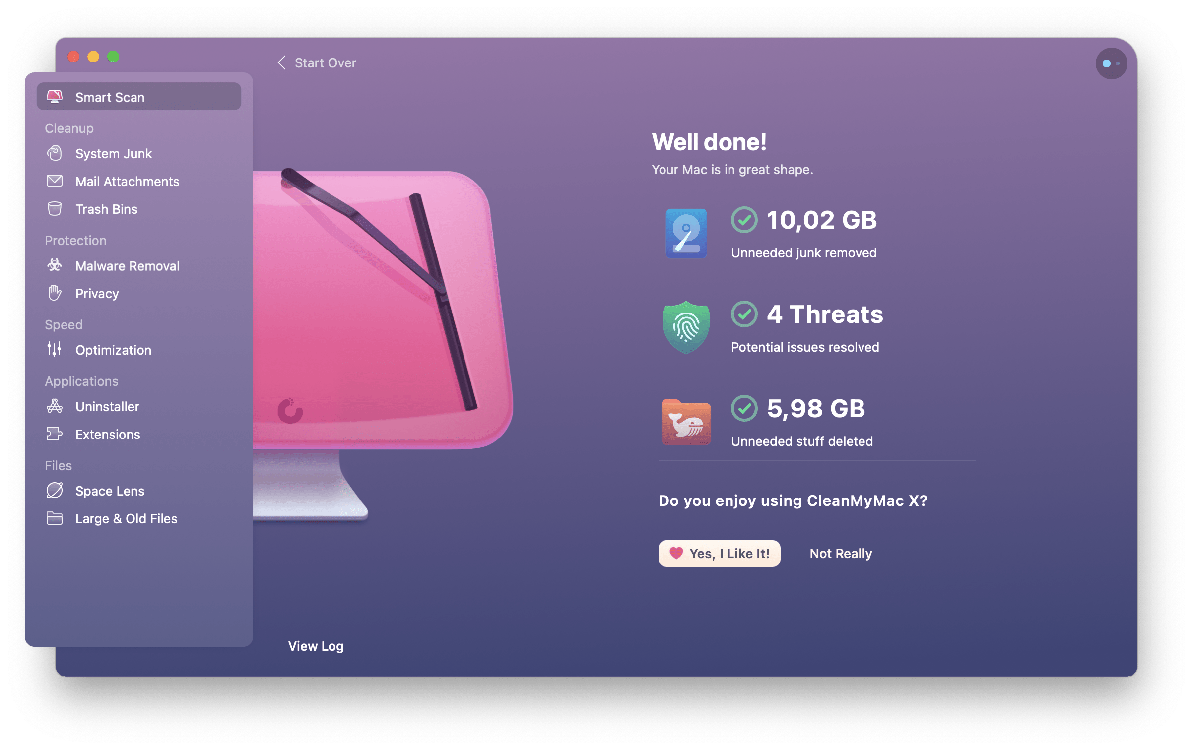 MacPaw CleanMyMac User Interface