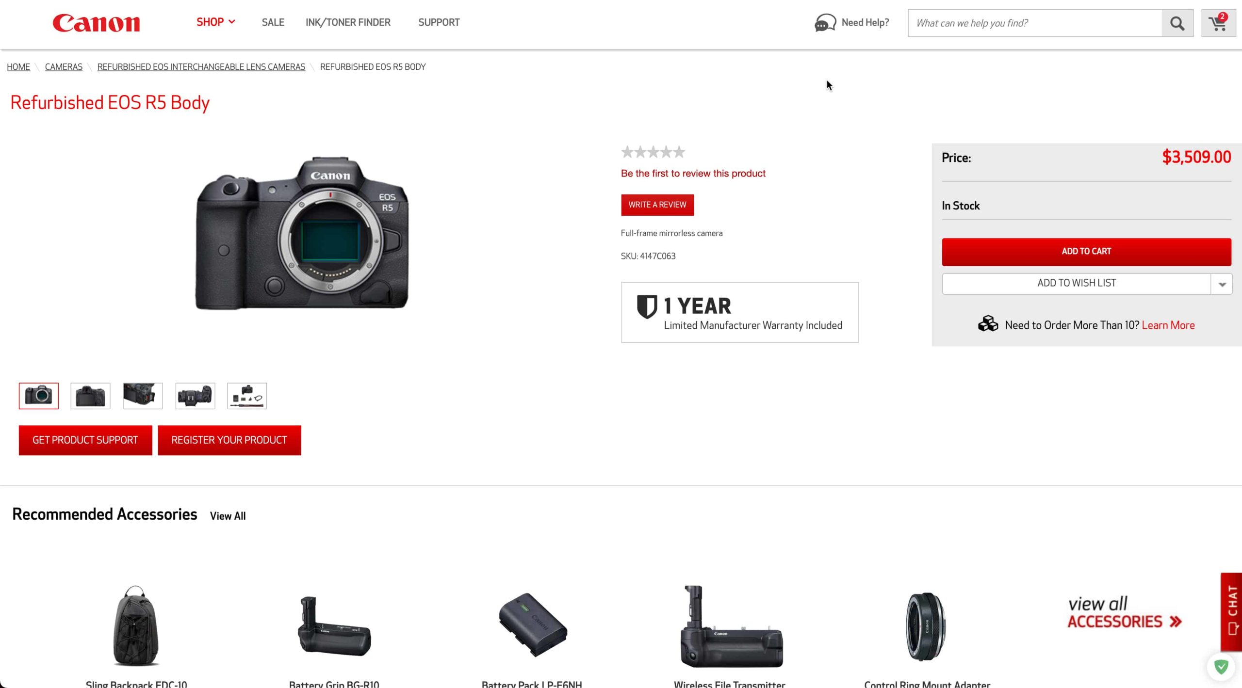 EOS R5 Refurbished Canon USA scaled